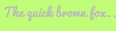 Image with Font Color B8B8B8 and Background Color C1FC79